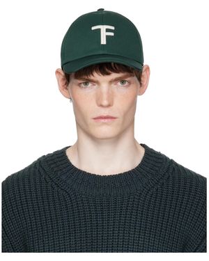 Tom Ford Brushed Cotton Cap - Green