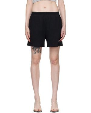 Alexander Wang ロゴパッチ ショートパンツ - ブラック