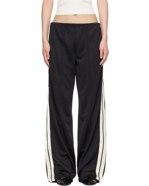 Palm Angels Classic Logo Loose Track Trousers - Black