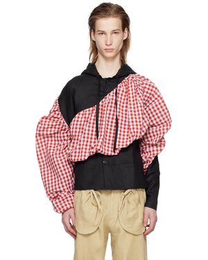 Strongthe Pull À Capuche Rouge Et Noir À Panneaux Exclusif À Ssense