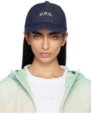 A.P.C. Asics Edition Charlie Baseball Cap - Blue