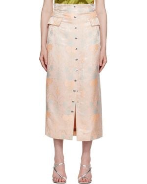 【関税込み】Dries Van Noten ピンク サテン ミディアムスカート Dries Van Noten ピンク サテン ミディアムスカート | Lyst