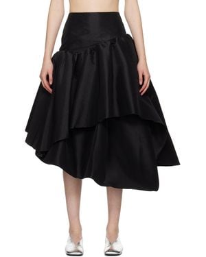 Kika Vargas Ssense Exclusive Abella Midi Skirt - Black