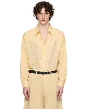 Lemaire ベージュ Philippe Weisbecker リラックス シャツ - ブラック