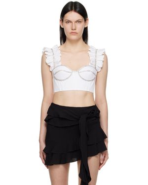 Area Ruffle Tank Top - Black