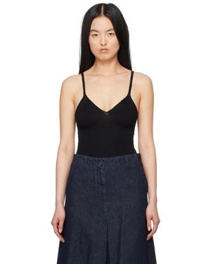 Dries Van Noten V-neck Bodysuit - Black