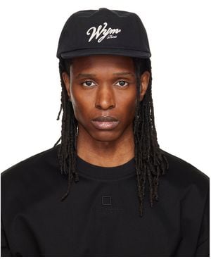 WOOYOUNGMI Flat Visor Baseball Cap - Black