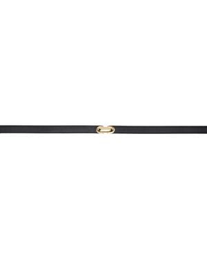 SAVETTE Ceinture noire à fermoir symmetry
