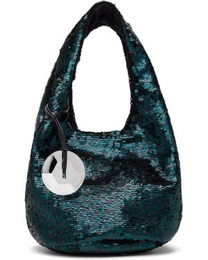 JW Anderson Mini Sequin Shopper Bag - Black