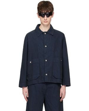 HENRIK VIBSKOV ネイビー フリンジジャケット Henrik Vibskov Jackets for Men | Online Sale up to 64% off