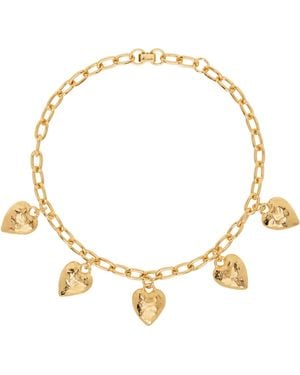 Mondo Mondo Heart Burn Necklace - Metallic