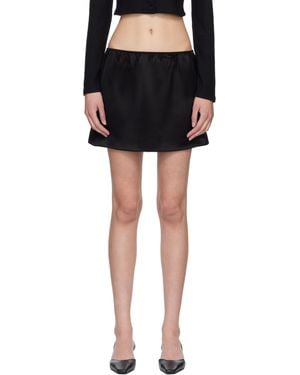 Leset Barb Miniskirt - Black