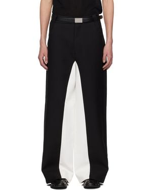 Fax Copy Express Stitched Suit Trousers - Black