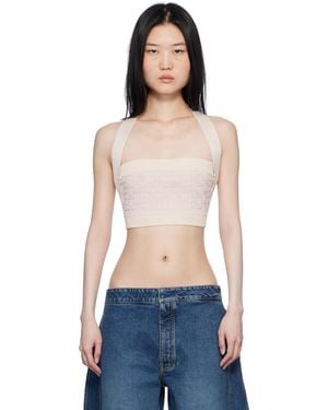 Balmain ベージュ Pb Labyrinth モノグラム トップス - ブルー