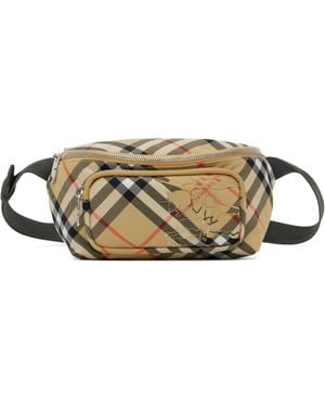 Burberry Small Check Belt Bag - Black