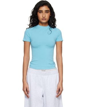 Skims Cotton Jersey T-Shirt - Blue
