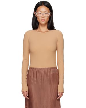 MM6 by Maison Margiela Justaucorps En Jersey Extensible - Marron