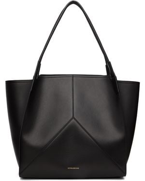 Victoria Beckham ブラック 'Victoria' ソフトレザー トートバッグ