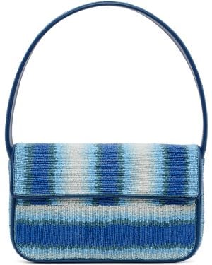 STAUD Tommy Beaded Bag - Blue