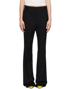 Tom Ford Sharp Tailored Straight Boyfriend Pants - Black
