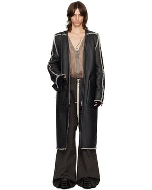 Rick Owens &オフホワイト Porterville Klaus リバーシブル シアリングジャケット - ブラック