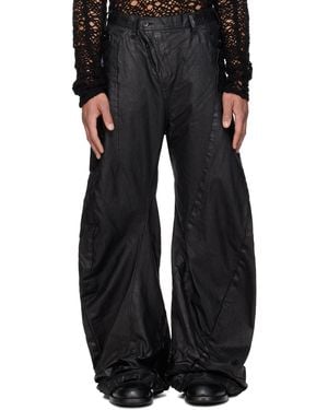 Julius Mylar Curved Jeans - Black