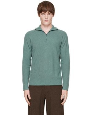 Veilance Conic Wool Half Zip Jumper - Green