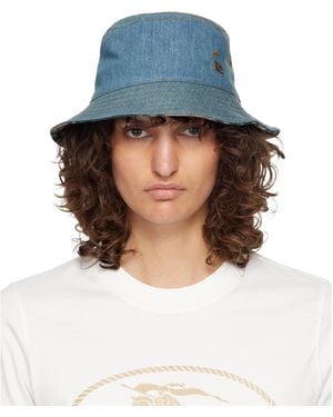 Burberry Denim Bucket Hat - Blue