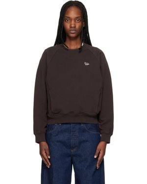 Maison Kitsuné Baby Fox Open Pocket Sweatshirt - Black