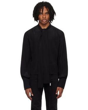 Enfants Riches Deprimes Pussy Bow Shirt - Black