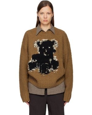 Acne Studios タン クルーネックセーター - ブラック
