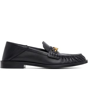 Balmain Sync Smooth Leather Loafers - Blue