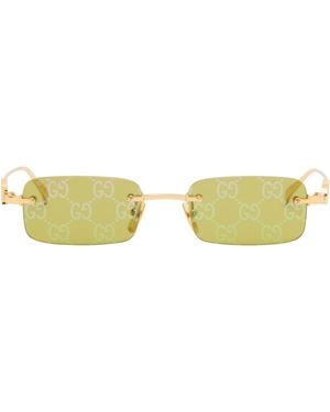 Gucci Rectangular Frame Sunglasses - Black