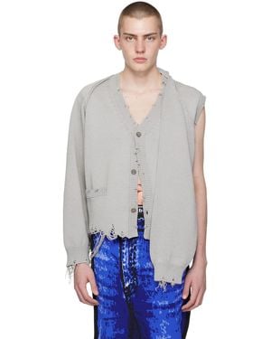 Doublet 2Way Sleeve Cardigan - Grey