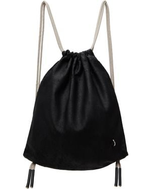 Rick Owens Hollywood Drawstring Backpack - Black