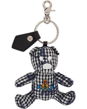 Vivienne Westwood ホワイト＆ブラック Teddy Bear キーホルダー