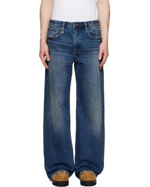 R13 D'Arcy Loose Jeans - Blue