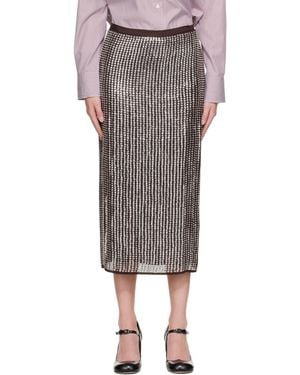 Rag & Bone Lili Beaded Maxi Skirt - Grey