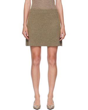 Lisa Yang Minijupe Clare Taupe - Noir