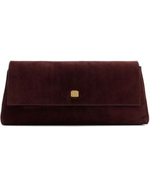KHAITE Burgundy Audrey Clutch - Red