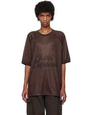 Han Kjobenhavn Logo Football Ss T-Shirt - Brown