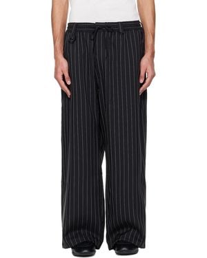 Y-3 Sport Uniform Pinstripe Track Trousers - Black