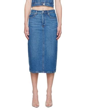 Alexander Wang ブルー デニム ミディアム ペンシルスカート