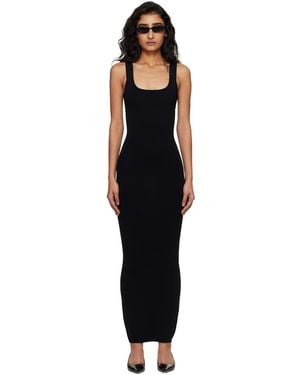 Entire studios Square Neck Midi Dress - Black