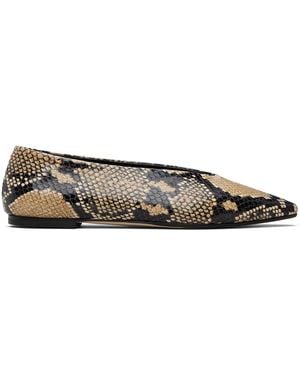 Aeyde Betty Square-Toe Ballerina Flats - Black