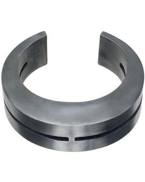 Parts Of 4 Gunmetal Crescent Crevice Bracelet - Blue