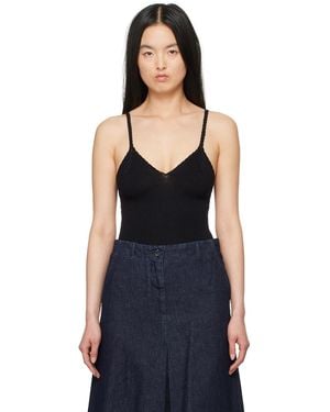 Dries Van Noten V-neck Bodysuit - Black