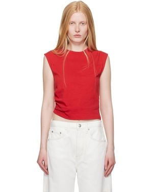 Rag & Bone Mica Sleeveless Top - Red