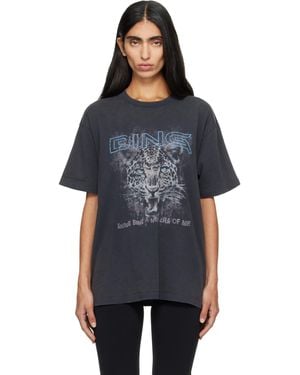 Anine Bing Leo Muse Cade T-Shirt - Blue