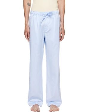 Tekla Sateen Pyjama Trousers - Blue